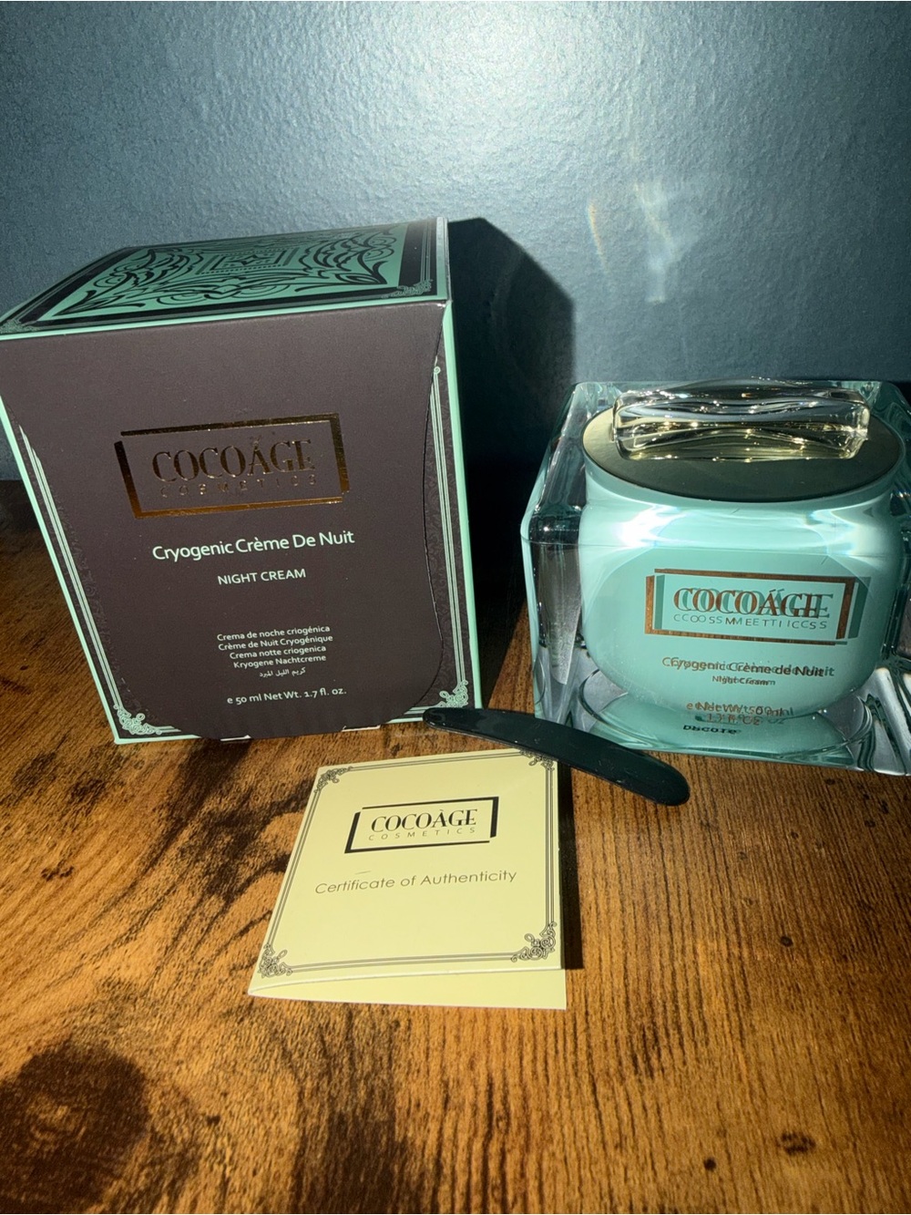 Cocoage Cosmetics Cryogenic Crème De Nuit Night Cream - 1.7 fl oz New in Box